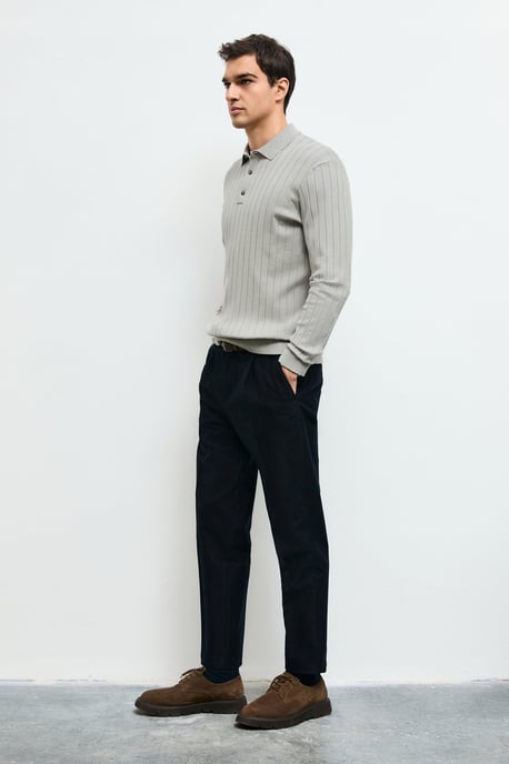 LUFIAN Herren Langarm-Polopullover - Image 4