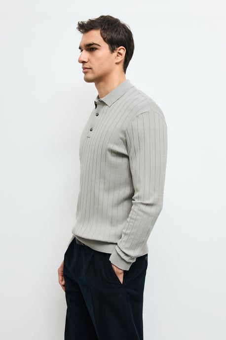 LUFIAN Herren Langarm-Polopullover - Image 5