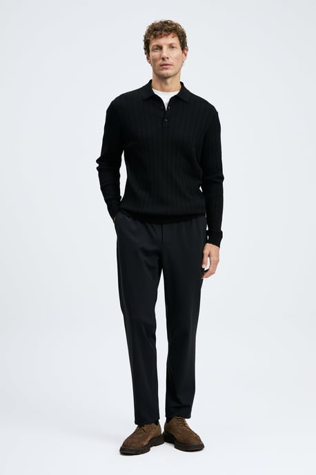 LUFIAN Herren Langarm-Polopullover - Image 3
