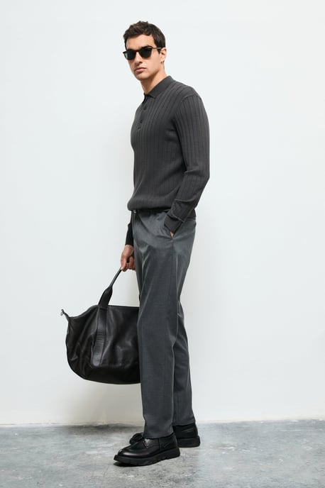 LUFIAN Herren Langarm-Polopullover - Image 3