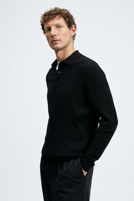 LUFIAN Herren Langarm-Polopullover - Image 4