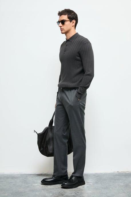 LUFIAN Herren Langarm-Polopullover - Image 5