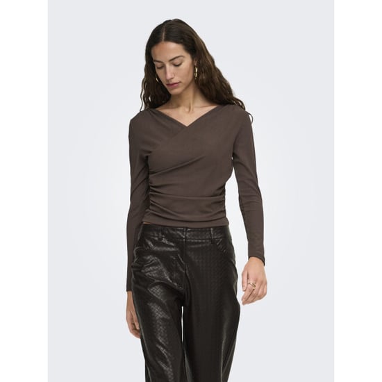 Only onllexi l/s Wickeltop jrs 15383493 coffee bean - Image 2