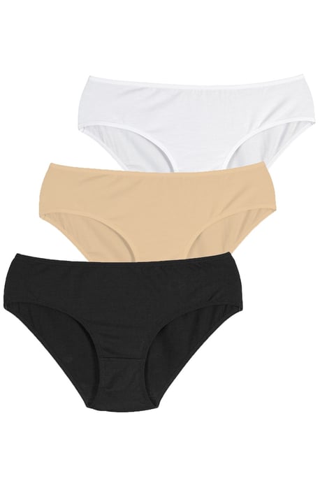 Low-waist Baumwoll-Jersey-Slips, 3er-Pack - Image 1
