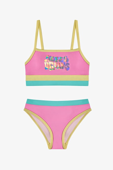 Penti Mädchen-Bikini-Set mit Neckholder, Hologramm-Muster und offenem Rücken - Image 1