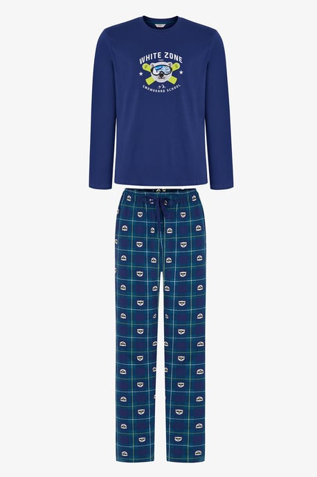 Penti Zone Pyjama-Set für Herren mit langen Ärmeln - Image 1