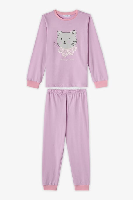 Penti Dainty Kitty Mädchen-Pyjama-Set aus Baumwolle mit langen Ärmeln - Image 5