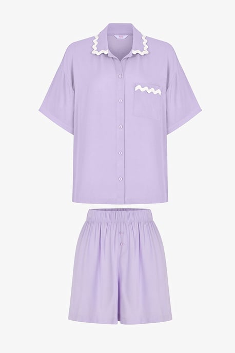 Penti Ella Spitzen-Pyjama-Set mit Kurzarm-Shorts - Image 5