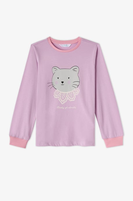 Penti Dainty Kitty Mädchen-Pyjama-Set aus Baumwolle mit langen Ärmeln - Image 6
