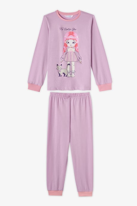 Penti Mädchen-Pyjama-Set aus Baumwolle Starlit Friends Langarm - Image 5