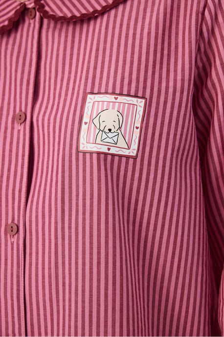 Rosy Langarmshirt-Hosen-Pyjama-Set - Image 4