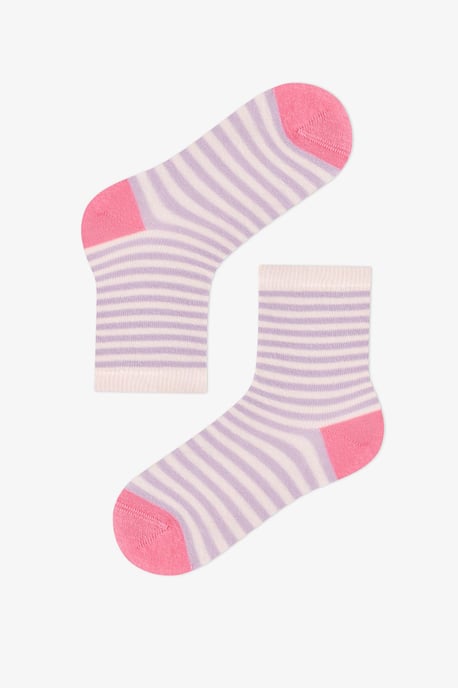Mädchen-Crew-Socken aus Baumwolle im 2er-Pack mit Einhorn-Karussell-Motiv - Image 4