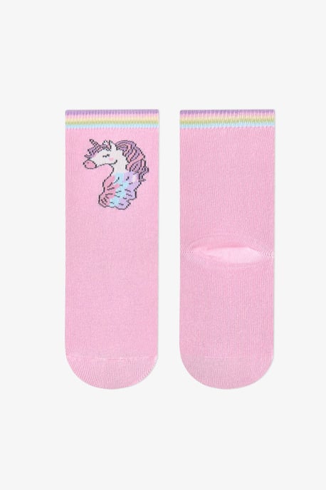 Penti Mädchen-Einhorn-Baumwollsocken, 2er-Pack, Rundstrick - Image 3