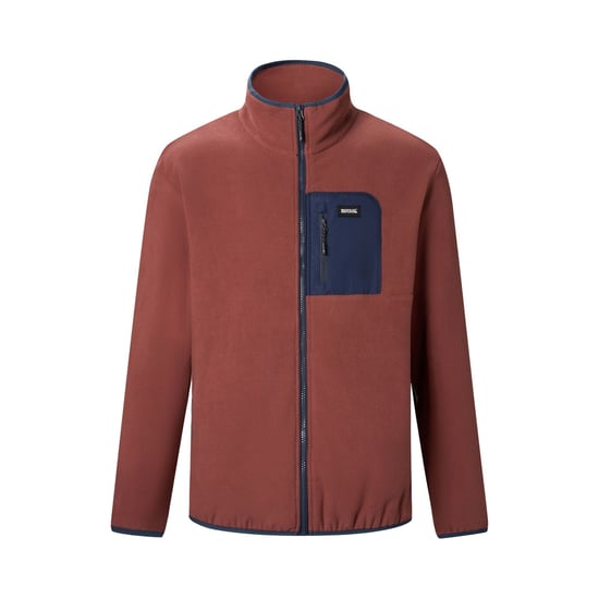 Regatta - "Frankie" Fleecejacke für Herren, Durchgehender Reißverschluss (dunkele Kirsche/Marine) - Image 2