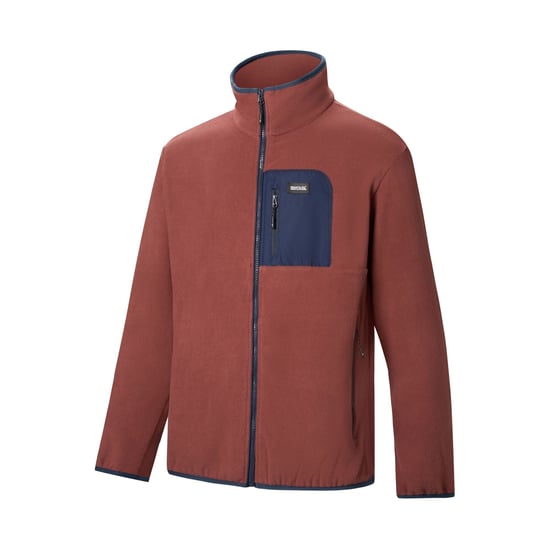 Regatta - "Frankie" Fleecejacke für Herren, Durchgehender Reißverschluss (dunkele Kirsche/Marine) - Image 5