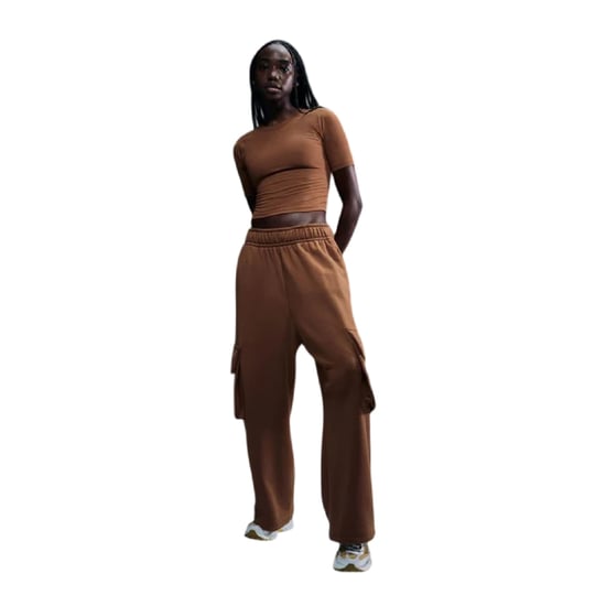 Nike - "Zenvy" Oberteil für Damen, gerippt (Hellbraun/Weiß) - Image 1