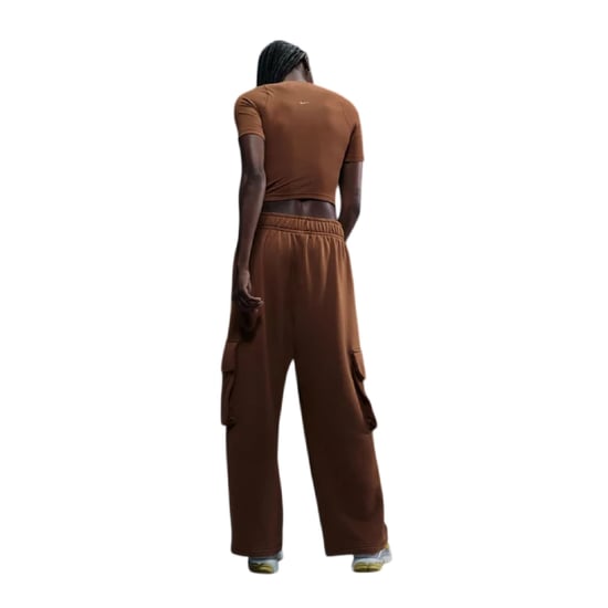 Nike - "Zenvy" Oberteil für Damen, gerippt (Hellbraun/Weiß) - Image 5