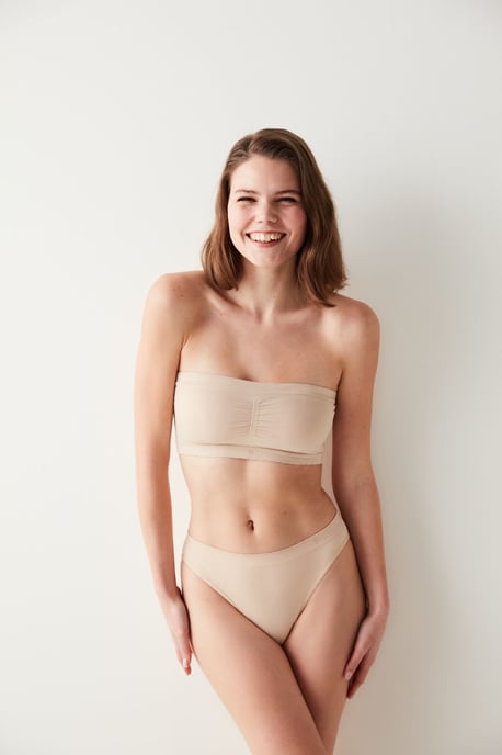 Trägerloses Strick-Bralette - Image 1