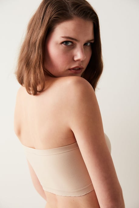 Trägerloses Strick-Bralette - Image 3