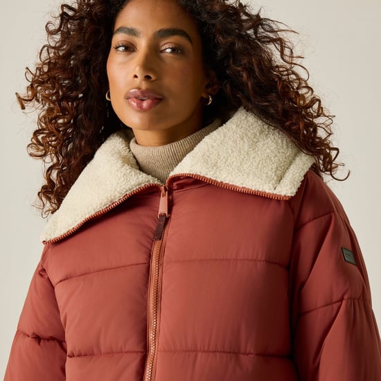 Regatta - "Kayana" Steppjacke für Damen (Ziegelstein/Helles Vanillegelb) - Image 3