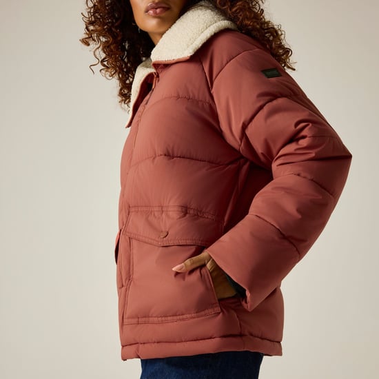 Regatta - "Kayana" Steppjacke für Damen (Ziegelstein/Helles Vanillegelb) - Image 6