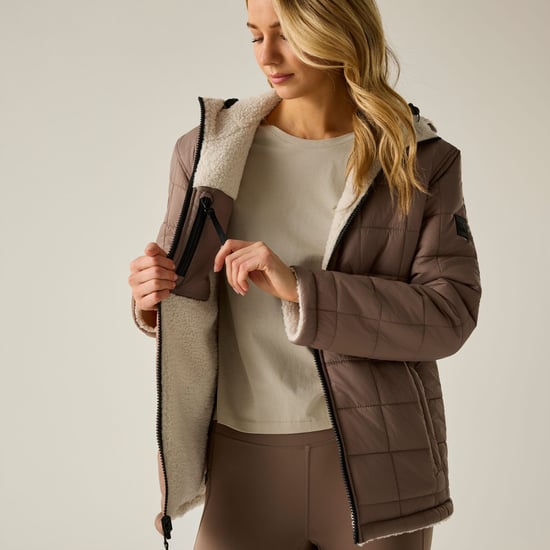 Regatta - "Frankie" Steppjacke für Damen, wendbar (Mokka/Helles Vanillegelb) - Image 6