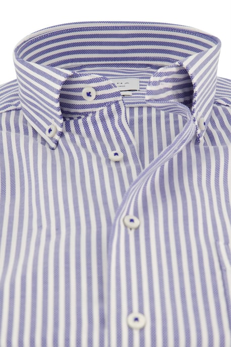 Eterna Kurzarmhemd blau gestreift - Image 3