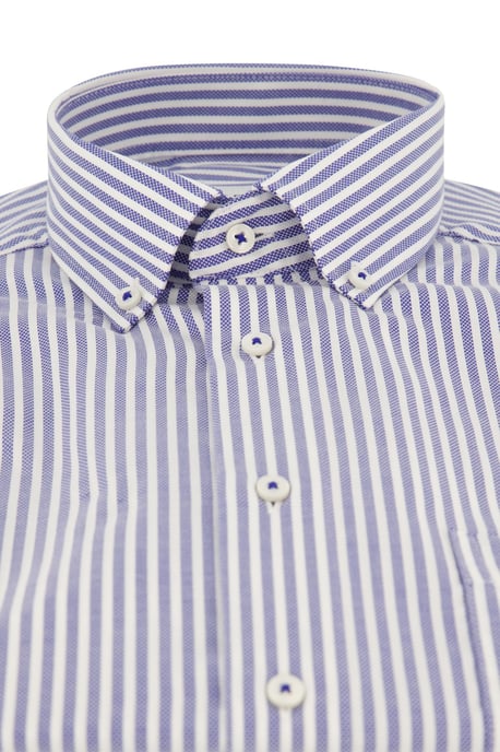 Eterna Kurzarmhemd blau gestreift - Image 4