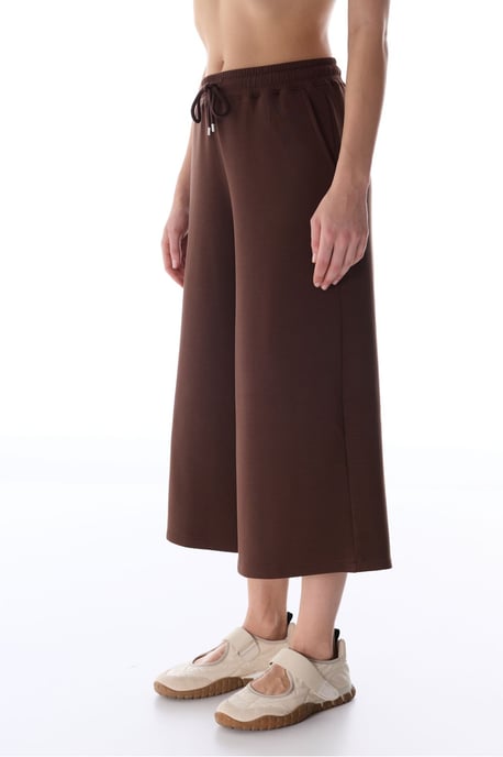 Mid-Waist Oversize-Strick-Culotte-Shorts - Image 1