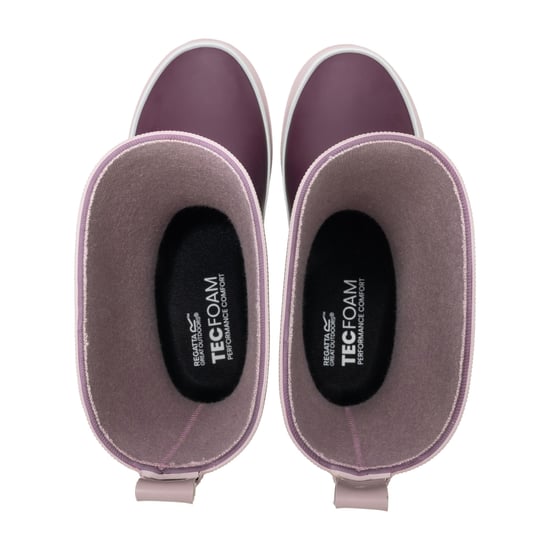 Regatta Great Outdoors Kinder Foxfire Gummistiefel (Feige/Puderlila) - Image 4