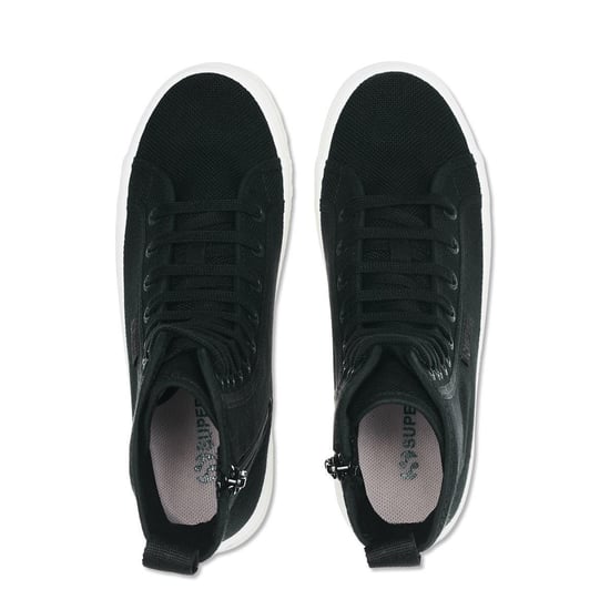 Superga - Herren/Damen Unisex High Tops "2641 Alpina" (Ganzschwarz/Avorio) - Image 2