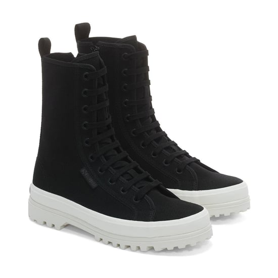 Superga - Herren/Damen Unisex High Tops "2641 Alpina" (Ganzschwarz/Avorio) - Image 3