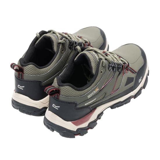 Regatta - Damen Wanderschuhe "Holcombe III" (Oliv/dunkele Kirsche) - Image 2