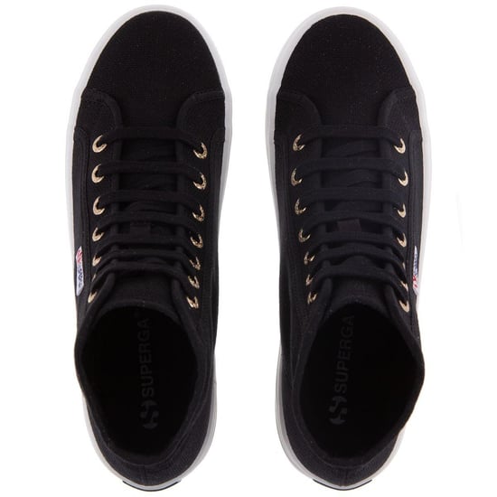 Superga - Damen High Tops "2341 Cotu Alpina" (Schwarz/blassed Gold) - Image 2
