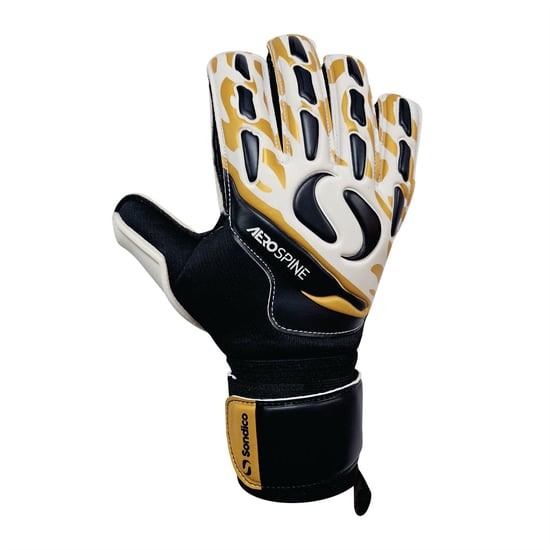 Sondico - "Aerospine" Torhüter-Handschuhe für Herren/Damen Unisex (Schwarz/Gold) - Image 2