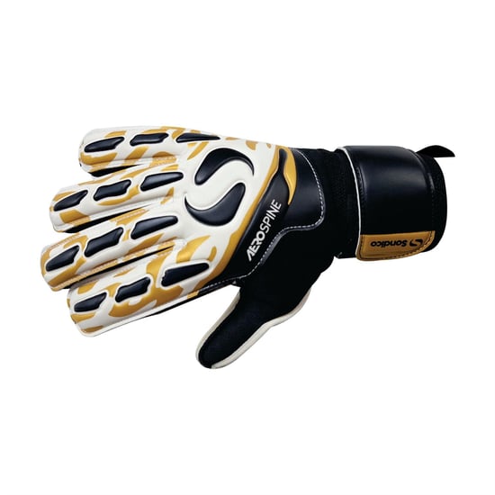 Sondico - "Aerospine" Torhüter-Handschuhe für Herren/Damen Unisex (Schwarz/Gold) - Image 5