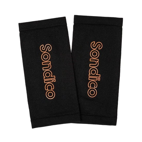 Sondico - Schienbeinschoner für Herren/Damen Unisex, Flex, Wabenmuster (Schwarz/Orange) - Image 3