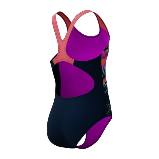 Speedo - "Placement" Badeanzug für Jugendlich, Spritzschutz (Koralle) - Image 4