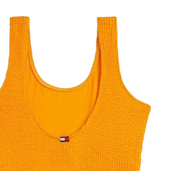 Tommy Hilfiger - Badeanzug für Mädchen, Runder Auschnitt (Orange) - Image 3