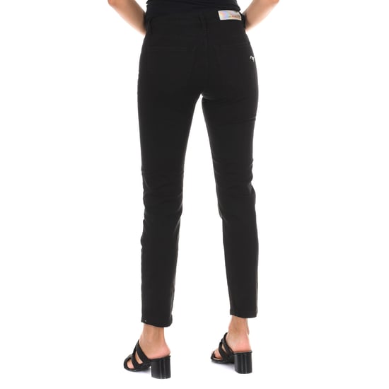 Lange Jeanshose mit schmal geschnittenen Säumen 10DB50281-B075 Damen - Image 3