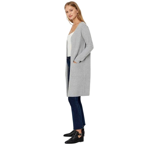 Vero Moda - "Doffy" Strickjacke für Damen, Vorne offen, leger, Langärmlig (Grau) - Image 1