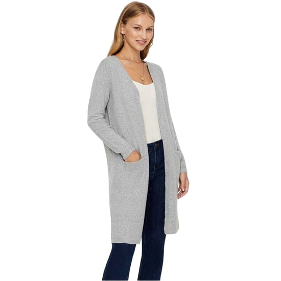 Vero Moda - "Doffy" Strickjacke für Damen, Vorne offen, leger, Langärmlig (Grau) - Image 5