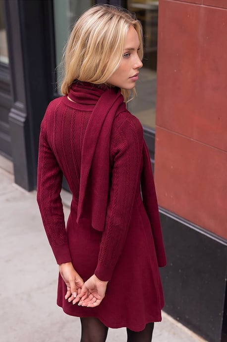 Schal-Strickkleid - Image 4