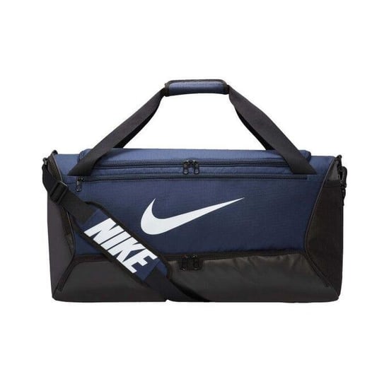 Nike - Reisetasche "Brasilia", Swoosh, Training, 60l (Mitternachtsblau/Schwarz/Weiß) - Image 2
