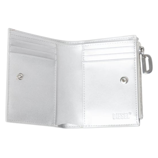 Diesel - Brieftasche, Leder, Zweifach gefaltet (Silber) - Image 2