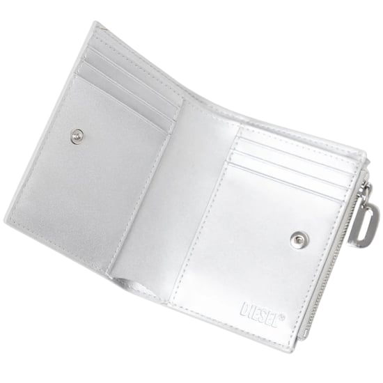 Diesel - Brieftasche, Leder, Zweifach gefaltet (Weiß) - Image 3