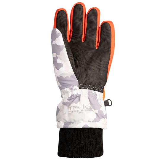 Trespass - "Laggan" Tarnmuster-Winterhandschuhe für Kinder, PU, Polyester (Grau) - Image 2