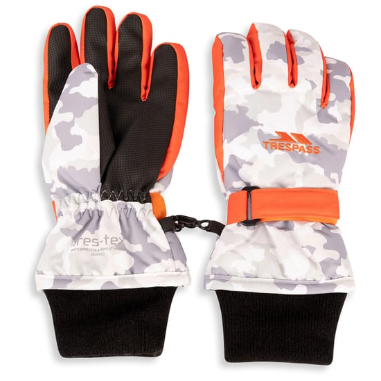 Trespass - "Laggan" Tarnmuster-Winterhandschuhe für Kinder, PU, Polyester (Grau) - Image 3