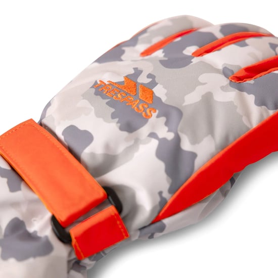 Trespass - "Laggan" Tarnmuster-Winterhandschuhe für Kinder, PU, Polyester (Grau) - Image 6