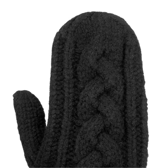 SoulCal - Mit Zopfmuster-Fäustlinge für Herren/Damen Unisex, Wolle (Schwarz) - Image 3